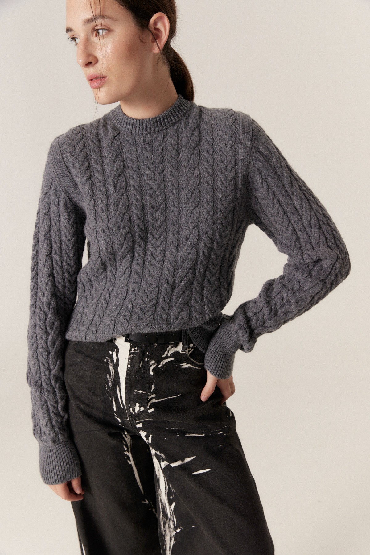 1SWEATER-TRENZAS-GRIS_0898.jpg Sweater Trenzas - Imagen 1
